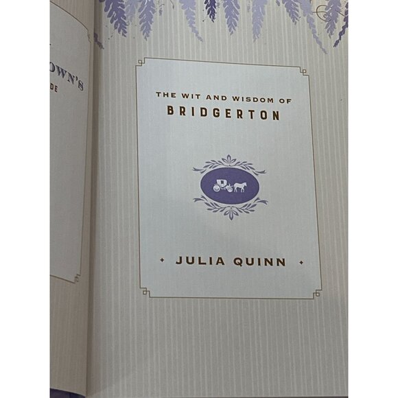 The Wit and Wisdom of Bridgerton Lady Whistledown Guide Julia Quinn Hardcover - Picture 5 of 6